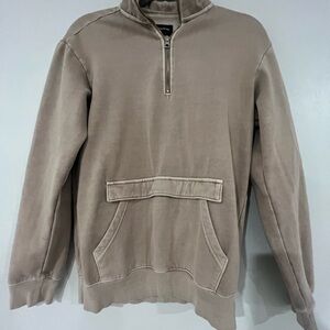 Original Use Tan Zip Up Sweater